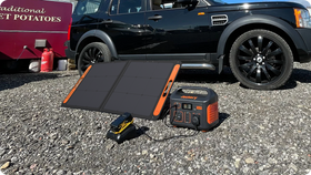 Portable power supply with outlet