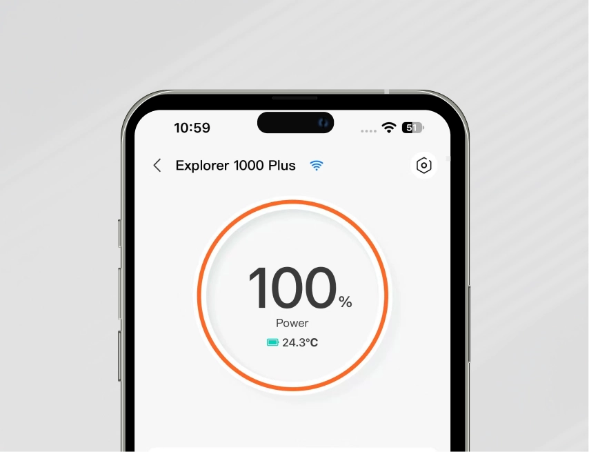 Jackery Explorer 1000 Plus v2 — приложение Jackery, функция 1