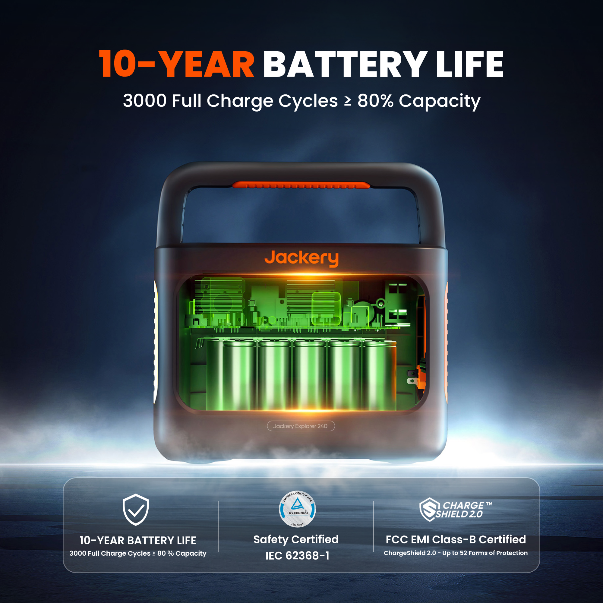 Jackery Solar Generator 240 v2 | 256Wh Small Solar Generator for