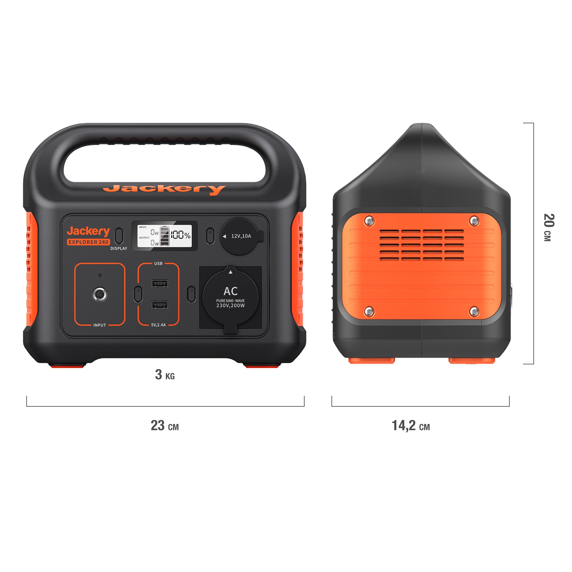 Jackery Explorer 240 Portable Power Station (Refurbished)