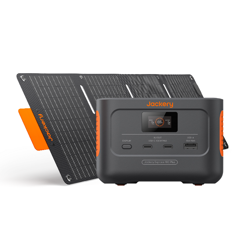 Jackery Solar Generator 100 Plus | 99Wh Mini Solar Generator Fast