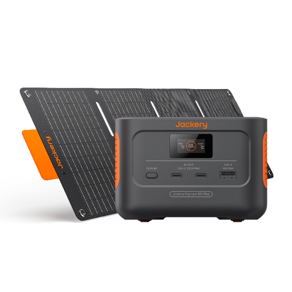 Jackery Solar Generator 100 Plus | 99Wh Mini Solar Generator Fast
